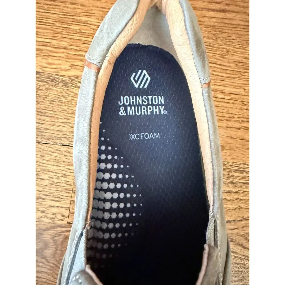 Johnston & Murphy McGuffey Woven Slip On Loafers Men's 10 Taupe Dress Casual - Picture 6 of 6